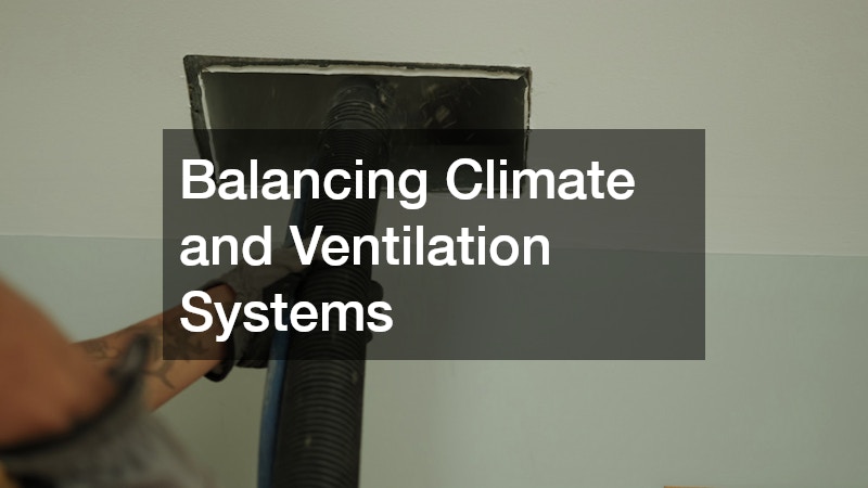 Balancing Climate and Ventilation Systems
