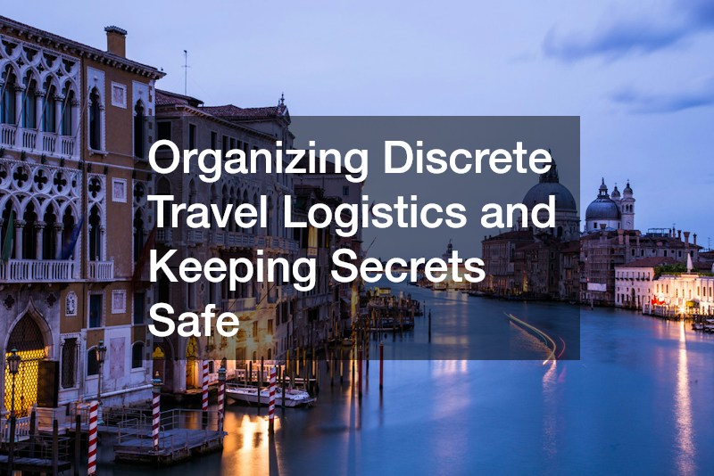 Organizing Discrete Travel Logistics and Keeping Secrets Safe