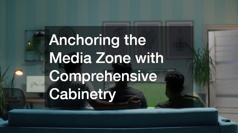 Anchoring the Media Zone with Comprehensive Cabinetry