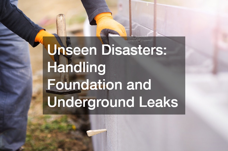 Unseen Disasters: Handling Foundation and Underground Leaks