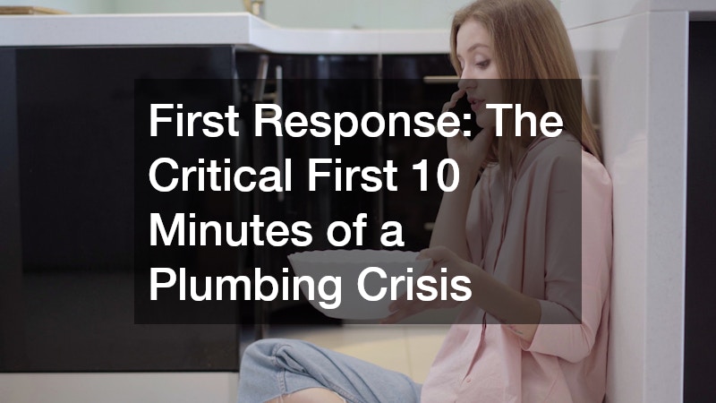 First Response: The Critical First 10 Minutes of a Plumbing Crisis