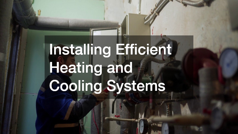 Installing Efficient Heating and Cooling Systems