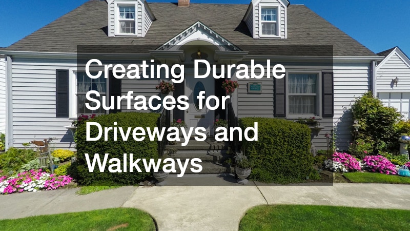 Creating Durable Surfaces for Driveways and Walkways