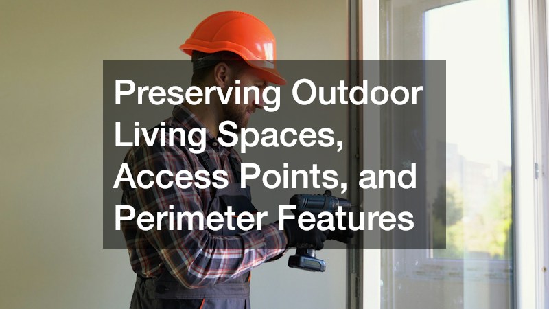 Preserving Outdoor Living Spaces, Access Points, and Perimeter Features