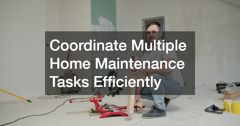 Coordinate Multiple Home Maintenance Tasks Efficiently