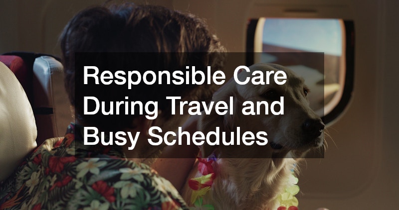 Responsible Care During Travel and Busy Schedules