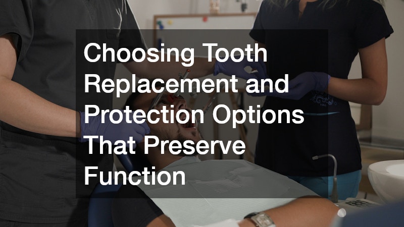 Choosing Tooth Replacement and Protection Options That Preserve Function