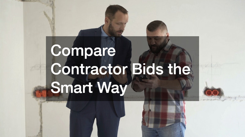 Compare Contractor Bids the Smart Way