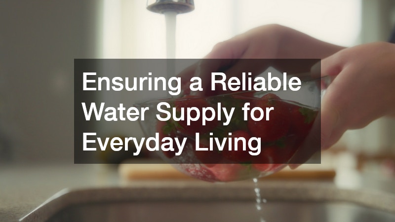 Ensuring a Reliable Water Supply for Everyday Living