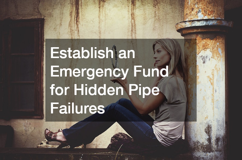 Establish an Emergency Fund for Hidden Pipe Failures