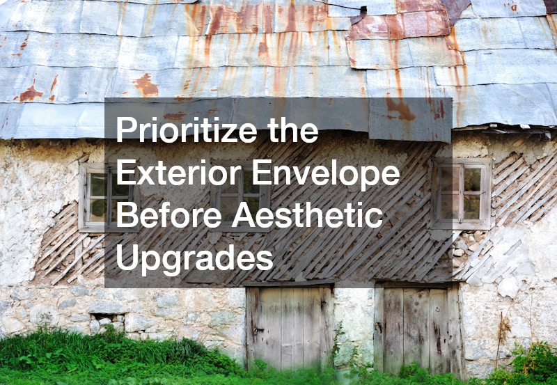 Prioritize the Exterior Envelope Before Aesthetic Upgrades