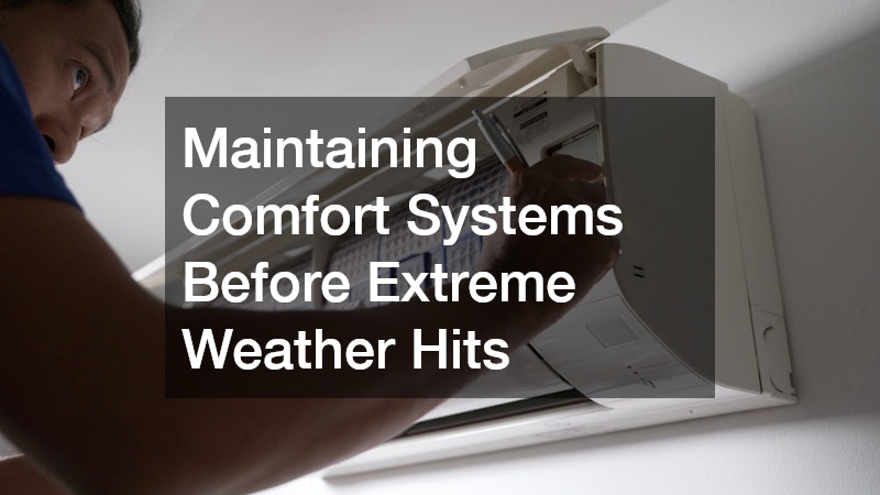 Maintaining Comfort Systems Before Extreme Weather Hits