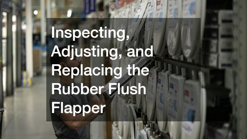 Inspecting, Adjusting, and Replacing the Rubber Flush Flapper