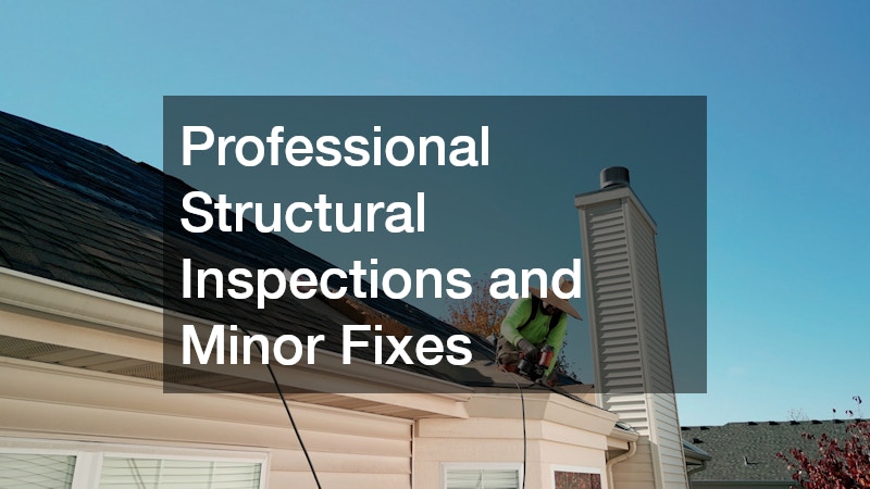 Professional Structural Inspections and Minor Fixes
