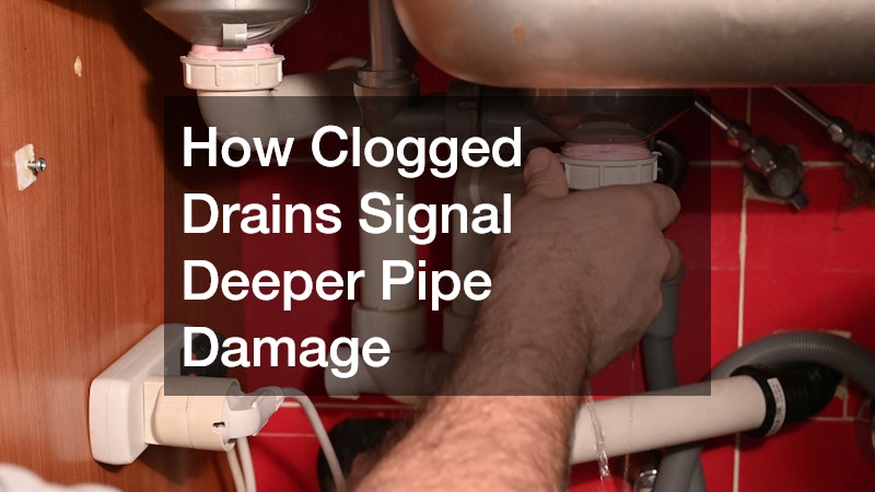 How Clogged Drains Signal Deeper Pipe Damage
