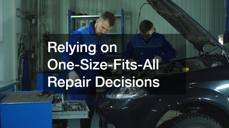 Relying on One-Size-Fits-All Repair Decisions