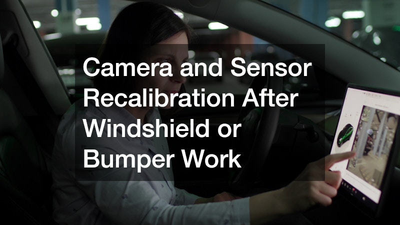 Camera and Sensor Recalibration After Windshield or Bumper Work