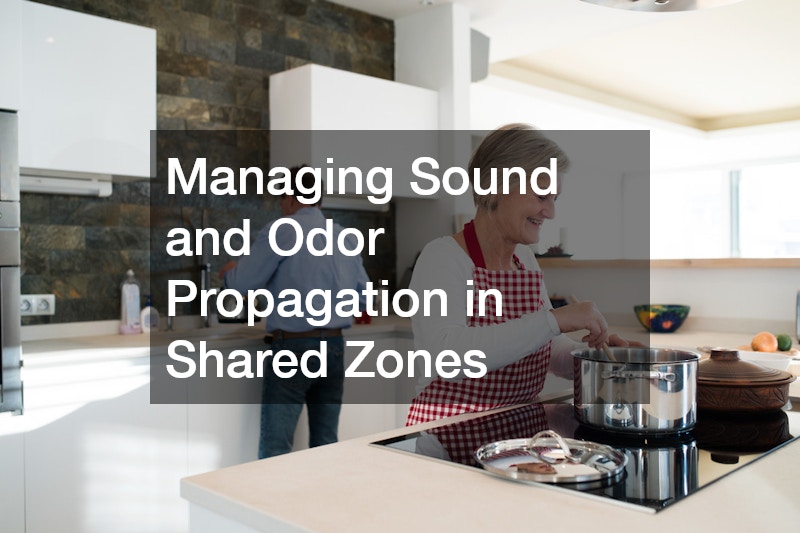 Managing Sound and Odor Propagation in Shared Zones