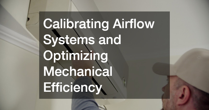 Calibrating Airflow Systems and Optimizing Mechanical Efficiency