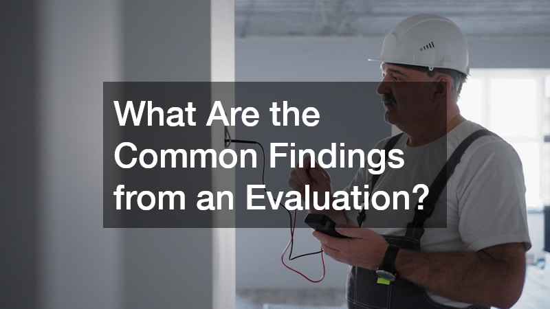 What Are the Common Findings from an Evaluation?