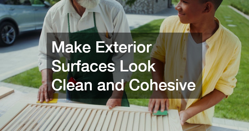 Make Exterior Surfaces Look Clean and Cohesive