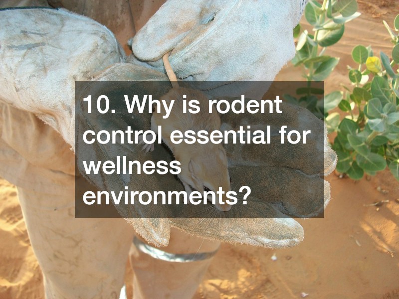 10. Why is rodent control essential for wellness environments?