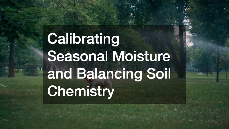 Calibrating Seasonal Moisture and Balancing Soil Chemistry