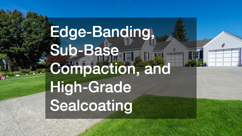 Edge-Banding, Sub-Base Compaction, and High-Grade Sealcoating