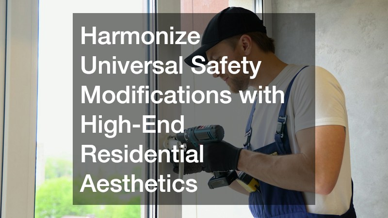 Harmonize Universal Safety Modifications with High-End Residential Aesthetics