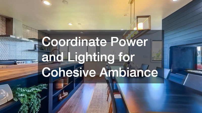 Coordinate Power and Lighting for Cohesive Ambiance 