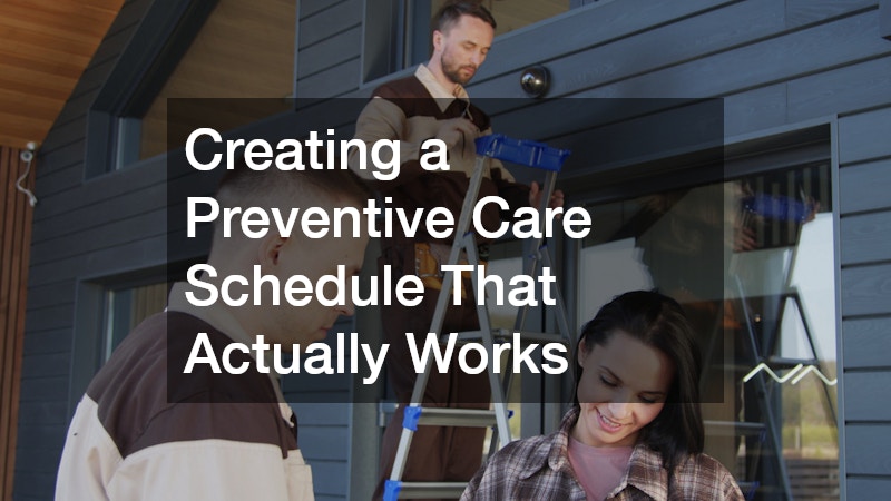 Creating a Preventive Care Schedule That Actually Works