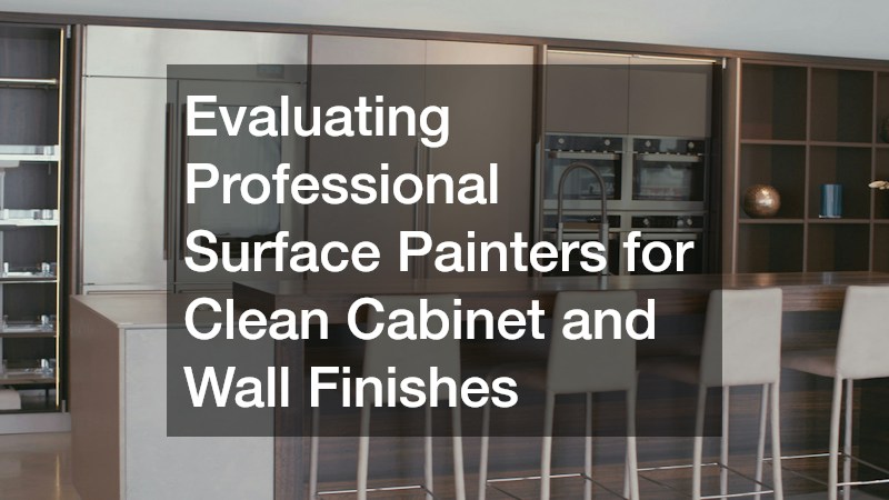 Evaluating Professional Surface Painters for Clean Cabinet and Wall Finishes
