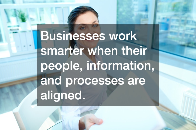 Businesses work smarter when their people, information, and processes are aligned.