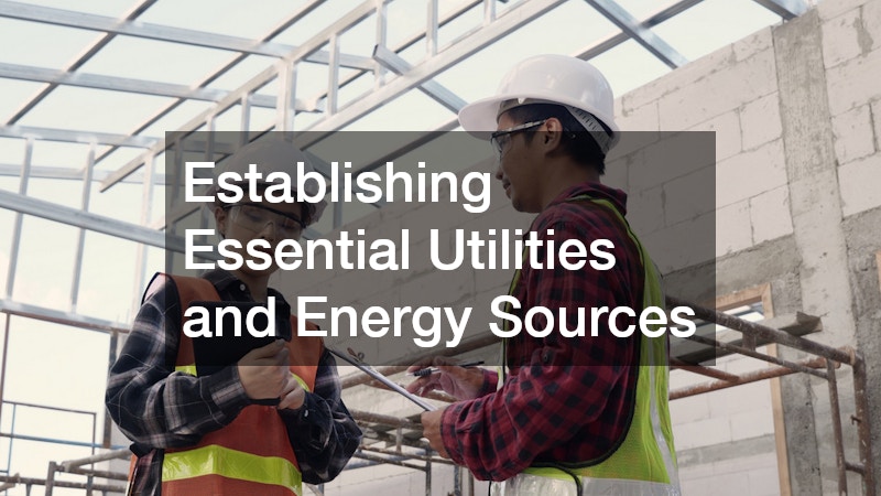 Establishing Essential Utilities and Energy Sources