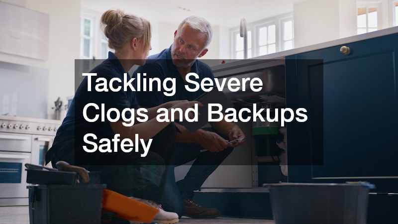 Tackling Severe Clogs and Backups Safely