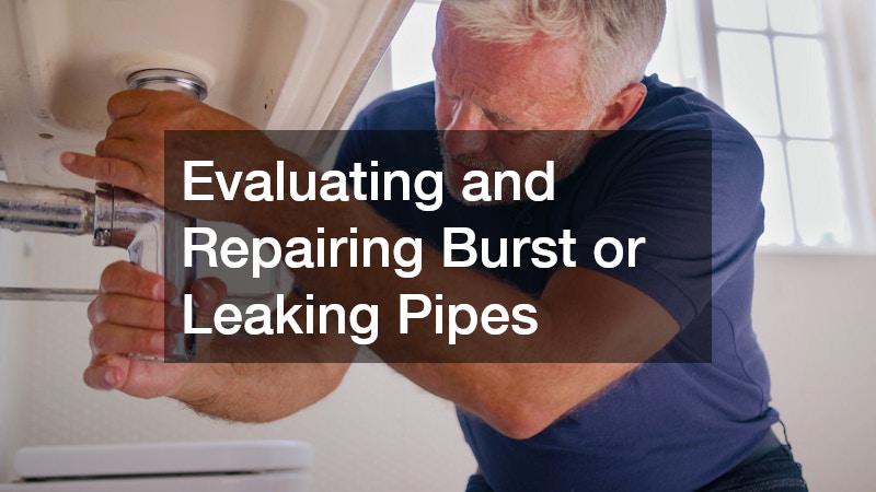 Evaluating and Repairing Burst or Leaking Pipes