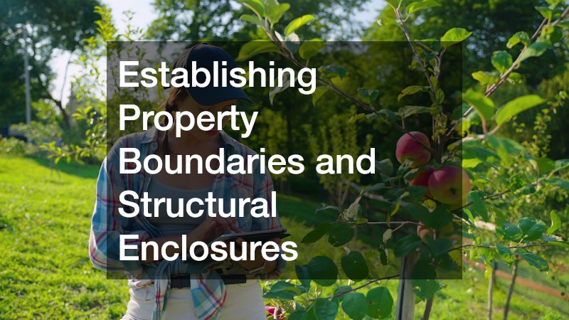 Establishing Property Boundaries and Structural Enclosures