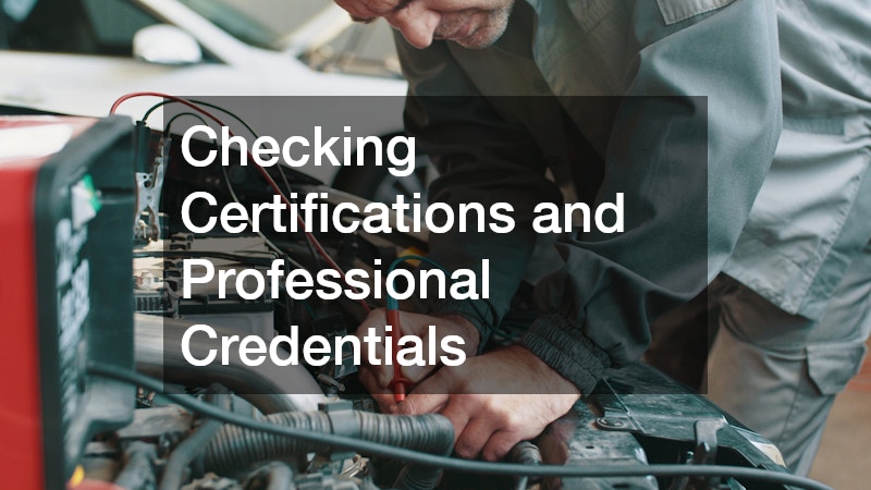 Checking Certifications and Professional Credentials