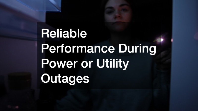 Reliable Performance During Power or Utility Outages