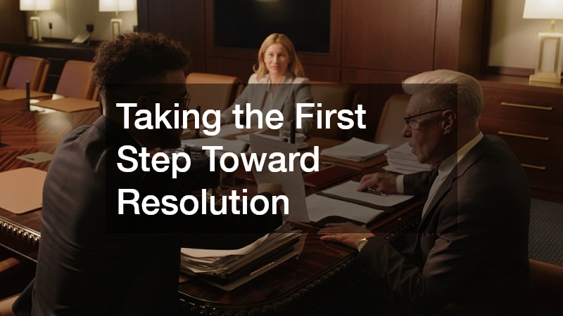 Taking the First Step Toward Resolution