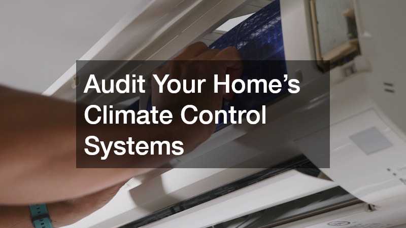 Audit Your Home’s Climate Control Systems