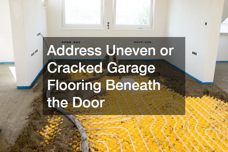 Address Uneven or Cracked Garage Flooring Beneath the Door
