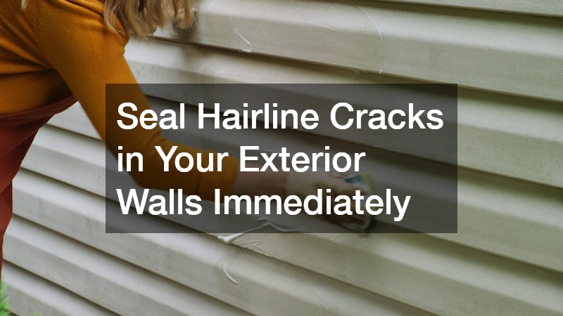 Seal Hairline Cracks in Your Exterior Walls Immediately