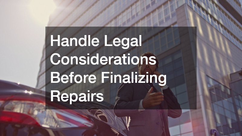 Handle Legal Considerations Before Finalizing Repairs