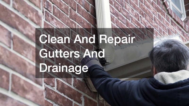 Clean And Repair Gutters And Drainage