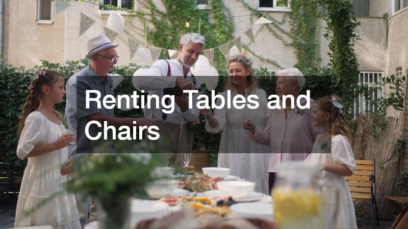 Renting Tables and Chairs
