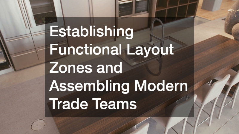 Establishing Functional Layout Zones and Assembling Modern Trade Teams
