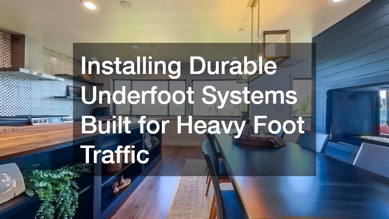 Installing Durable Underfoot Systems Built for Heavy Foot Traffic