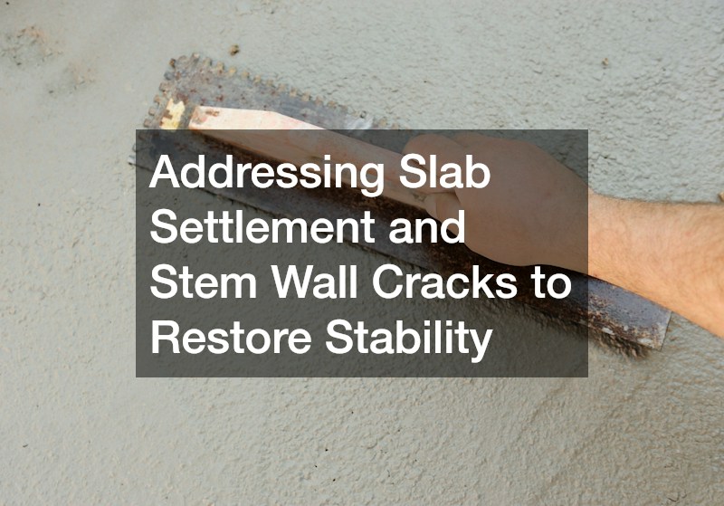 Addressing Slab Settlement and Stem Wall Cracks to Restore Stability