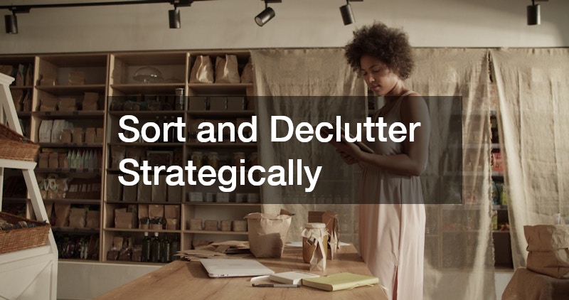 Sort and Declutter Strategically
